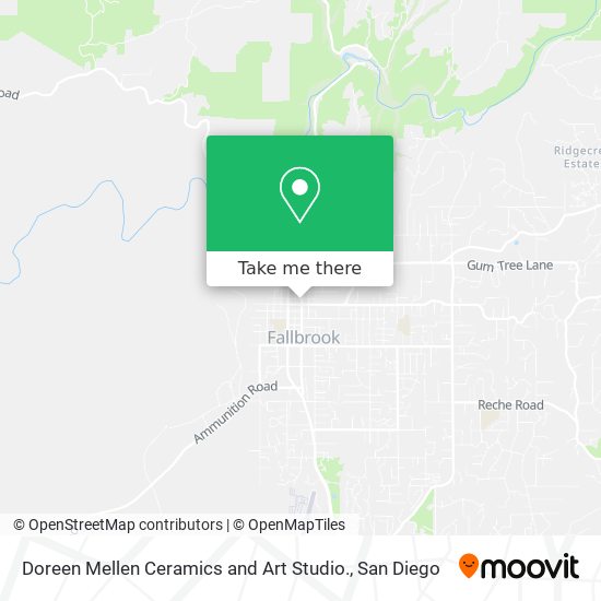 Mapa de Doreen Mellen Ceramics and Art Studio.