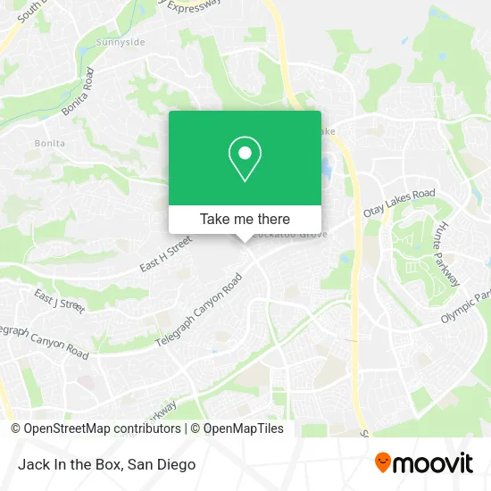 Jack In the Box map