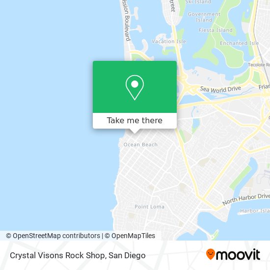Crystal Visons Rock Shop map