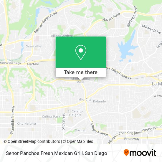 Senor Panchos Fresh Mexican Grill map