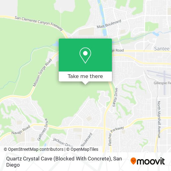 Mapa de Quartz Crystal Cave (Blocked With Concrete)