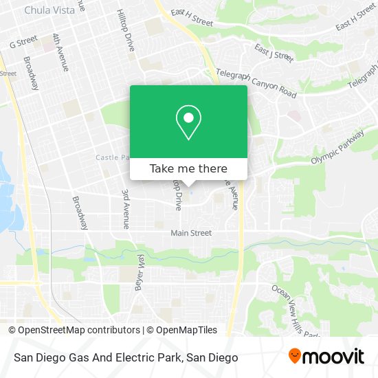 San Diego Gas And Electric Park map