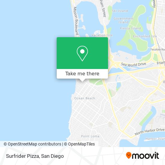 Surfrider Pizza map