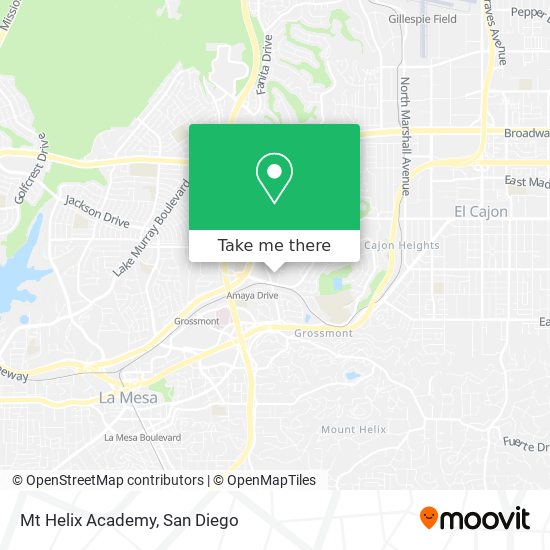 Mt Helix Academy map