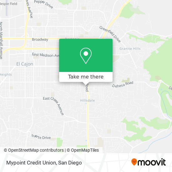 Mapa de Mypoint Credit Union