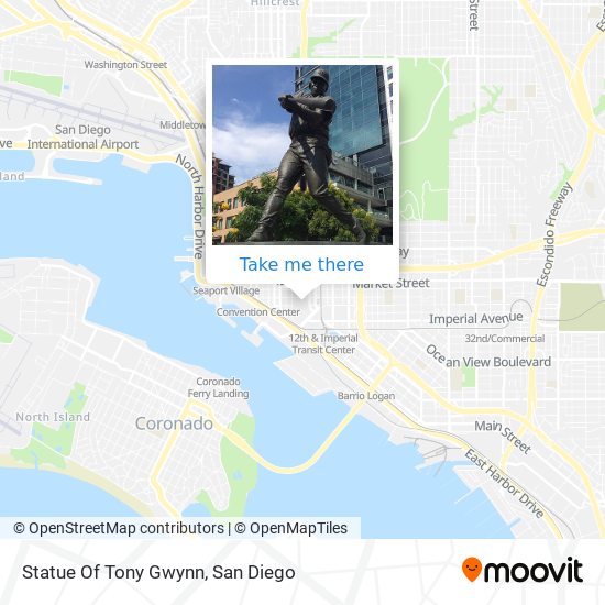 Mapa de Statue Of Tony Gwynn