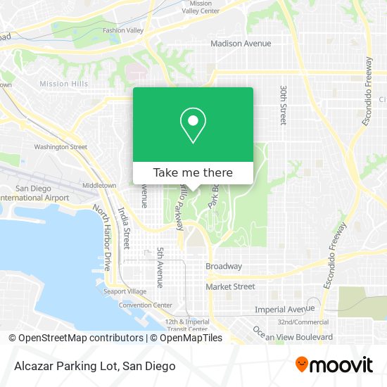 Alcazar Parking Lot map