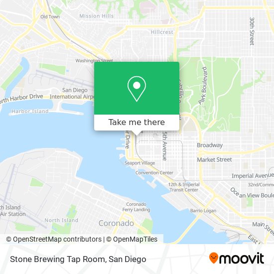 Stone Brewing Tap Room map