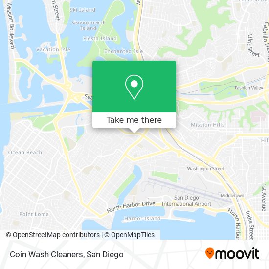 Coin Wash Cleaners map