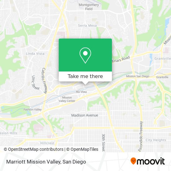 Marriott Mission Valley map