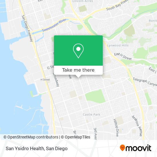 San Ysidro Health map