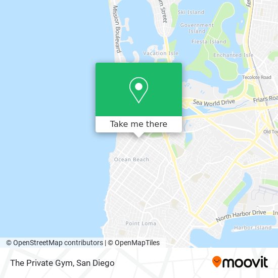 The Private Gym map