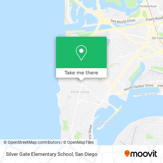 Silver Gate Elementary School map