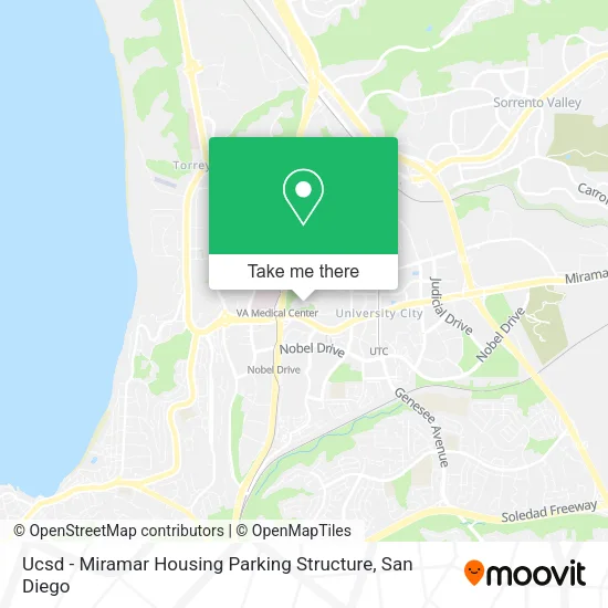 Mapa de Ucsd - Miramar Housing Parking Structure