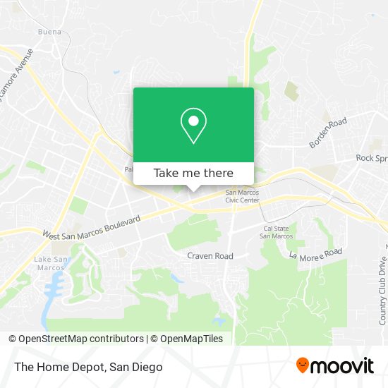 Mapa de The Home Depot