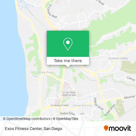 Exos Fitness Center map