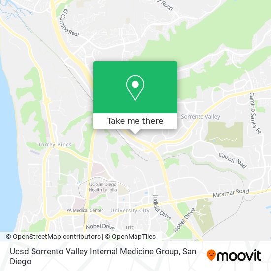 Ucsd Sorrento Valley Internal Medicine Group map