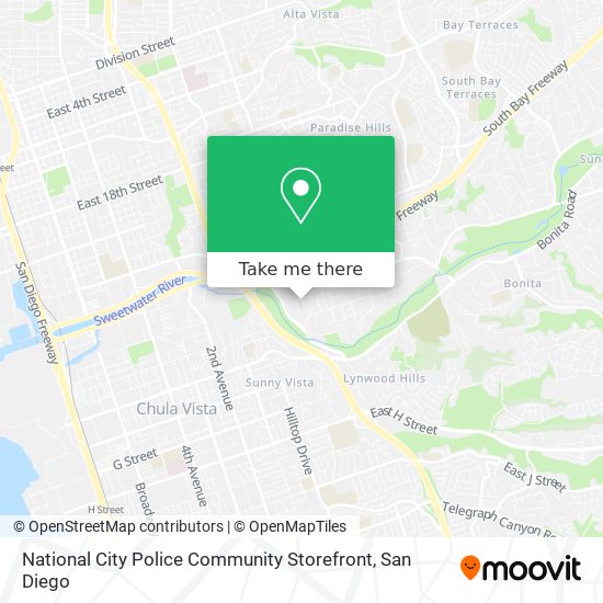 National City Police Community Storefront map