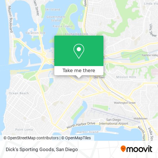 Dick's Sporting Goods map