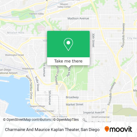 Charmaine And Maurice Kaplan Theater map