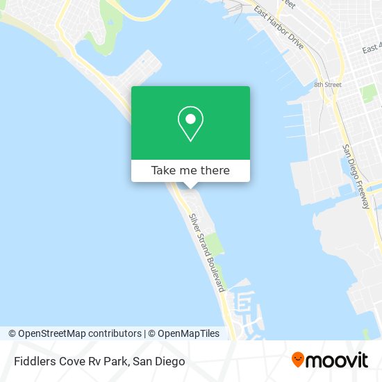 Mapa de Fiddlers Cove Rv Park
