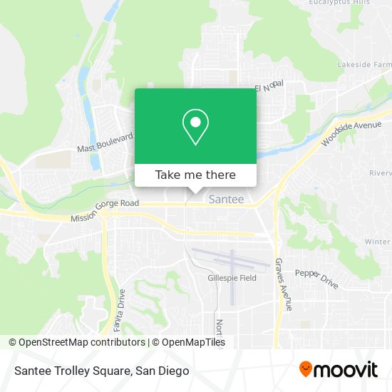 Santee Trolley Square map