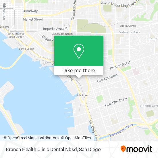 Branch Health Clinic Dental Nbsd map