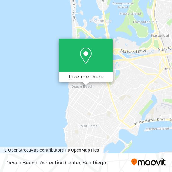 Mapa de Ocean Beach Recreation Center