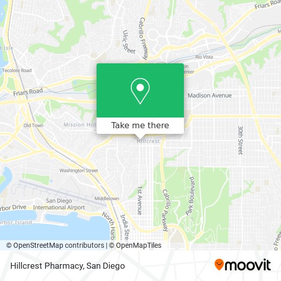 Hillcrest Pharmacy map