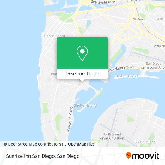 Mapa de Sunrise Inn San Diego