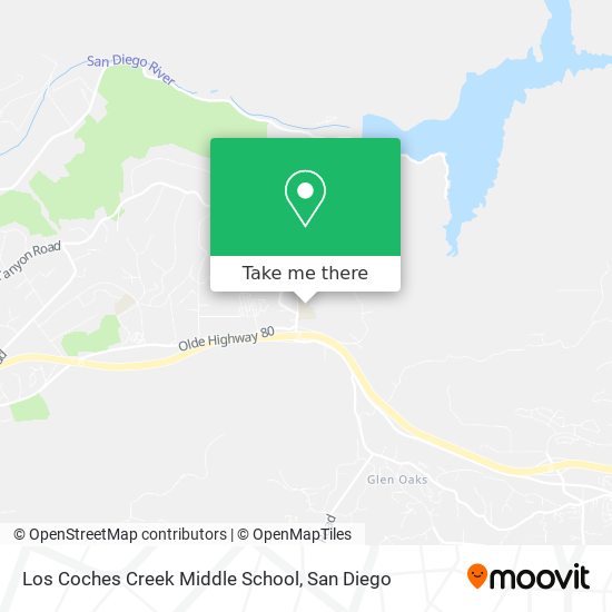 Los Coches Creek Middle School map