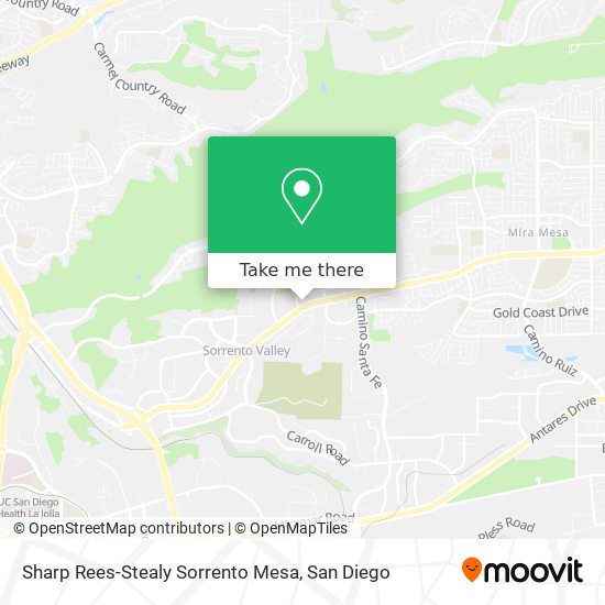 Sharp Rees-Stealy Sorrento Mesa map