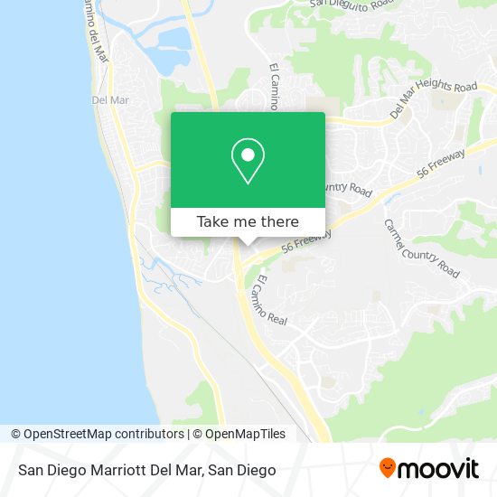 Mapa de San Diego Marriott Del Mar