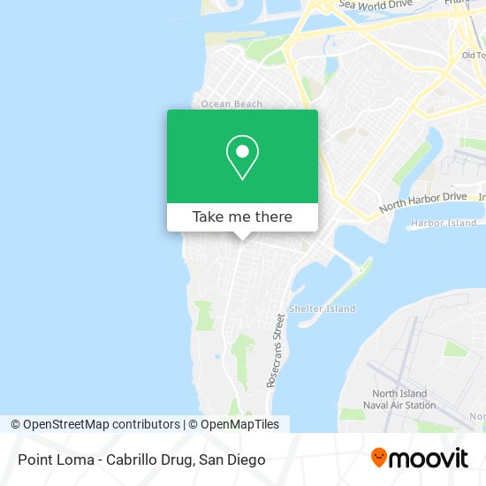 Mapa de Point Loma - Cabrillo Drug