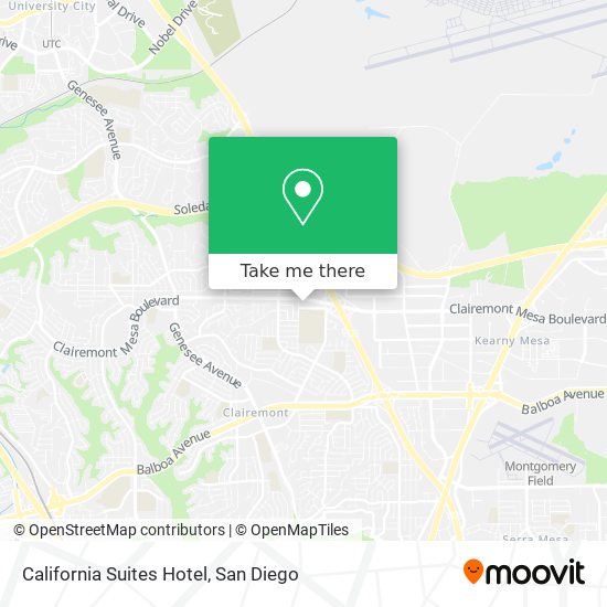 Mapa de California Suites Hotel