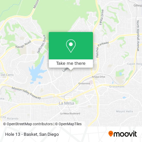 Mapa de Hole 13 - Basket