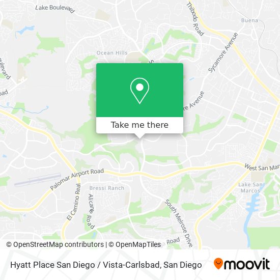 Hyatt Place San Diego / Vista-Carlsbad map