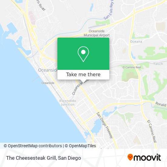 The Cheesesteak Grill map