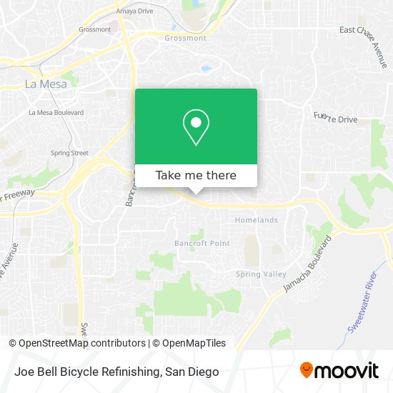 Joe Bell Bicycle Refinishing map