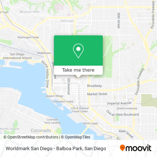 Worldmark San Diego - Balboa Park map