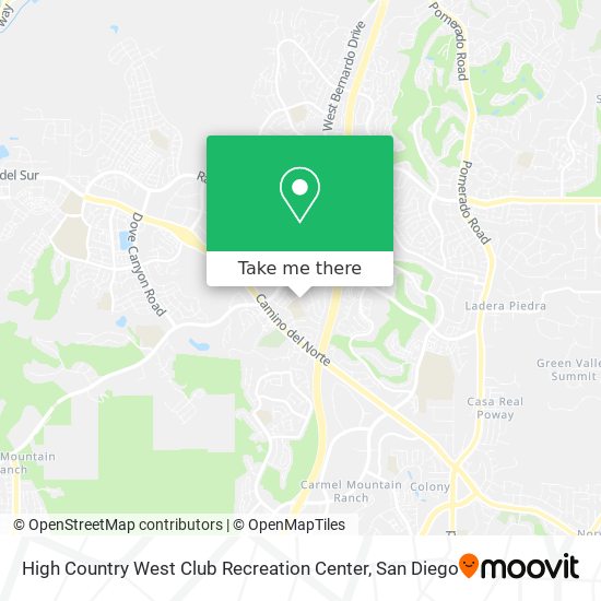 High Country West Club Recreation Center map
