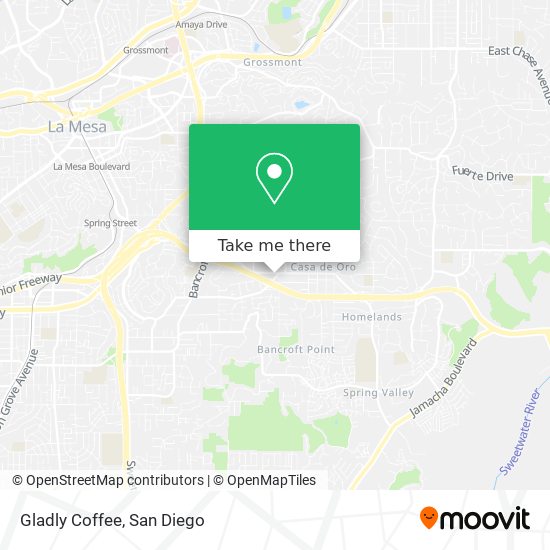 Gladly Coffee map