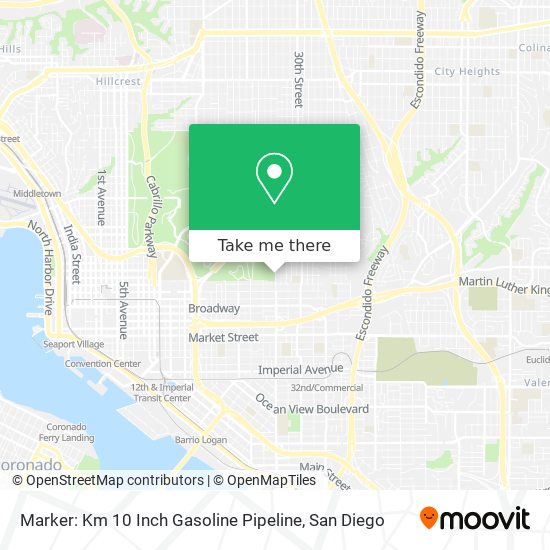 Marker: Km 10 Inch Gasoline Pipeline map