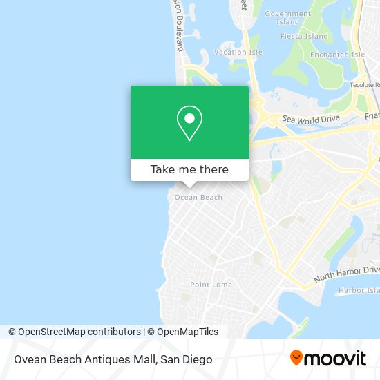 Mapa de Ovean Beach Antiques Mall