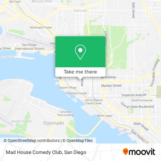 Mad House Comedy Club map