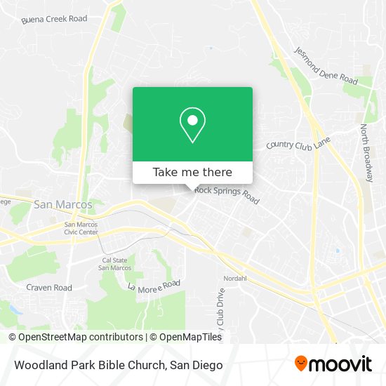 Woodland Park Bible Church map