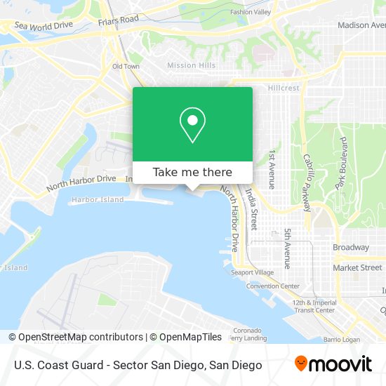 U.S. Coast Guard - Sector San Diego map