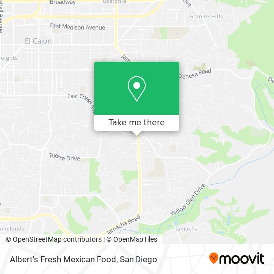 Albert's Fresh Mexican Food map