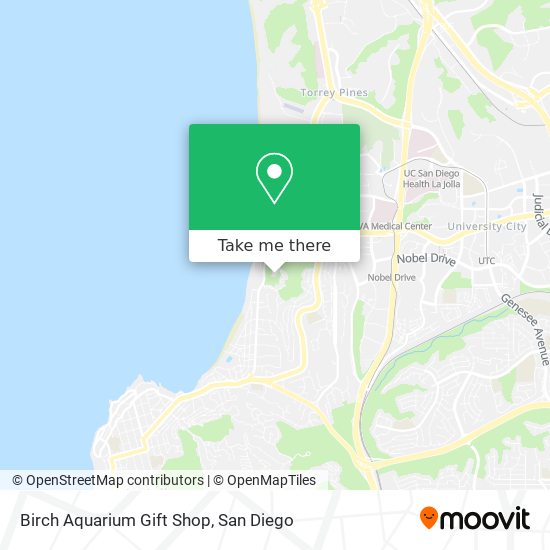 Mapa de Birch Aquarium Gift Shop