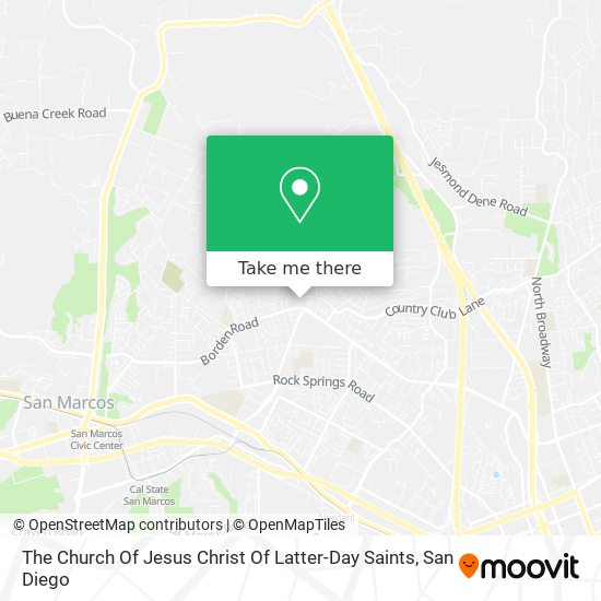 The Church Of Jesus Christ Of Latter-Day Saints map